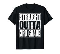 Straight Outta 3rd Grade Graduate Class Of 2025 Third Grade T-Shirt