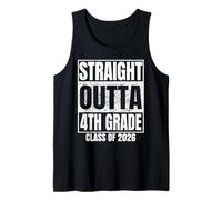 Straight Outta 4th Grade Class 2026 Graduation Fourth Grade Débardeur