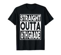 Straight Outta 6th Grade Senior Sixth Grad 2026 Graduation T-Shirt