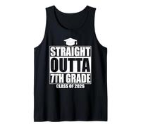 Straight Outta 7th Grade Graduation Class 2026 Seventh Grade Débardeur