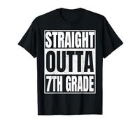 Straight Outta 7th Grade Graduation Class 2026 Seventh Grade T-Shirt