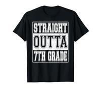 Straight Outta 7th Grade Graduation Girls Boys Seventh Grade T-Shirt