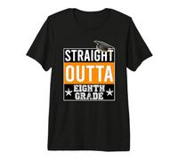 Straight Outta 8th Grade Graduation T-Shirt Haut de Gamme
