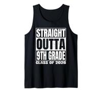 Straight Outta 9th Grade Class 2026 Graduation Ninth Grade Débardeur
