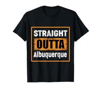 Straight Outta Albuquerque New Mexico USA Vieilli Vintage T-Shirt