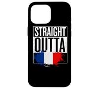 Straight Outta Bastille Day France Drapeau français drôle Coque pour iPhone 16 Pro Max