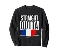 Straight Outta Bastille Day France Drapeau français drôle Sweatshirt