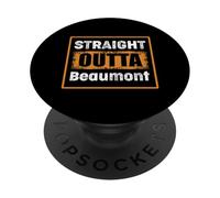 Straight Outta Beaumont USA Retro Distressed Humour PopSockets PopGrip Adhésif