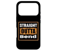 Straight Outta Bend Oregon USA Blague Humoristique rétro Vieilli Coque pour iPhone 17 Pro