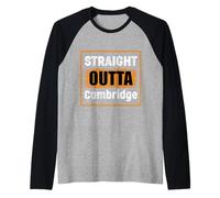 Straight Outta Cambridge Massachusetts USA Rétro Vintage Manche Raglan