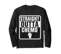 Straight Outta Chemo Therapy Beat Cancer Survivor Homme Femme Manche Longue