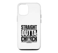 Straight Outta Church Humour basé sur la Foi drôle Coque pour iPhone 12/12 Pro