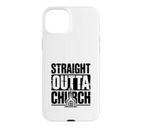 Straight Outta Church Humour basé sur la Foi drôle Coque pour iPhone 15 Plus