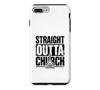 Straight Outta Church Humour basé sur la Foi drôle Coque pour iPhone 7 Plus/8 Plus
