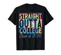 Straight Outta College Graduate Funny Class of 2026 College T-Shirt