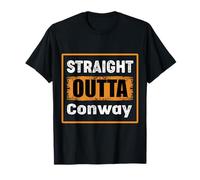 Straight Outta Conway USA Retro Distressed Vintage Humour T-Shirt