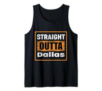 Straight Outta Dallas Texas USA Rétro Vintage Débardeur