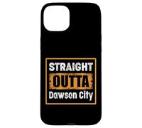 Straight Outta Dawson City USA Rétro Vieilli Vintage Humo Coque pour iPhone 15 Plus