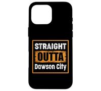 Straight Outta Dawson City USA Rétro Vieilli Vintage Humo Coque pour iPhone 16 Pro Max
