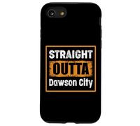 Straight Outta Dawson City USA Rétro Vieilli Vintage Humo Coque pour iPhone SE (2020) / 7/8