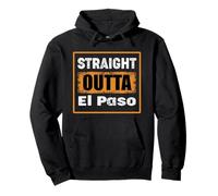 Straight Outta El Paso Texas USA Rétro Vieilli Vintage Sweat à Capuche