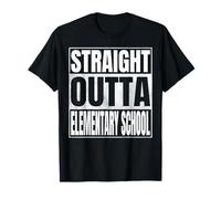 Straight Outta Elementary School Class of 2026 Graduate Year T-Shirt