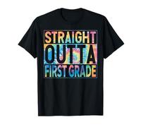 Straight Outta First Grade Graduate 2026 First Grade Funny T-Shirt