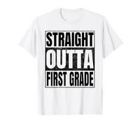 Straight Outta First Grade Graduate Class of 2026 1st Grade T-Shirt