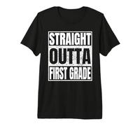 Straight Outta First Grade Graduation Class 2026 1st Grade T-Shirt Haut de Gamme