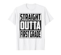 Straight Outta First Grade School Graduate 2026 1st Grade T-Shirt