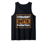 Straight Outta Fullerton USA Retro Distressed Vintage Humour Débardeur