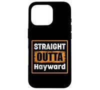 Straight Outta Hayward USA Retro Distressed Vintage Humour Coque pour iPhone 16 Pro