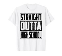Straight Outta High School Graduate 2026 Boys Girls Kids T-Shirt