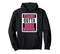 Straight Outta High School Graduate Graduation Girls Women Sweat à Capuche