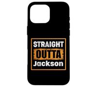 Straight Outta Jackson Tennessee USA Retro Distressed Humour Coque pour iPhone 16 Pro Max