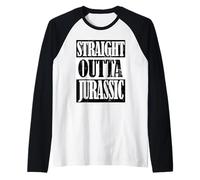 Straight Outta Jurassic, Amoureux des Dinosaures, Chasseur de fossiles Manche Raglan