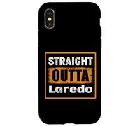 Straight Outta Laredo Texas USA Rétro Vieilli Vintage Coque pour iPhone X/XS