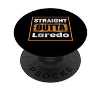 Straight Outta Laredo Texas USA Rétro Vieilli Vintage PopSockets PopGrip Adhésif