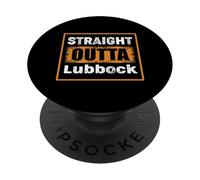 Straight Outta Lubbock Texas USA Rétro Vieilli Vintage PopSockets PopGrip Adhésif