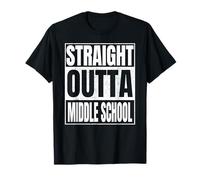 Straight Outta Middle School Funny Class of 2026 Graduation T-Shirt