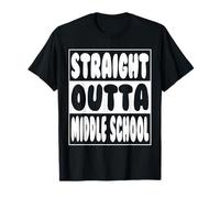 Straight Outta Middle School Funny Graduate Class of 2026 T-Shirt
