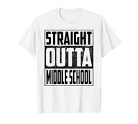 Straight Outta Middle School Graduate 2026 Boys Girls Kids T-Shirt