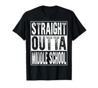 Straight Outta Middle School Graduate Class 2026 Graduation T-Shirt