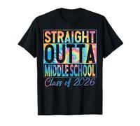 Straight Outta Middle School Graduate Funny 2026 Mid School T-Shirt