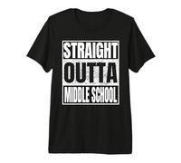 Straight Outta Middle School Graduation Class 2026 Funny T-Shirt Haut de Gamme