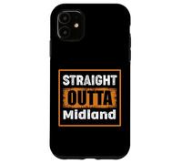 Straight Outta Midland Texas USA Rétro Vieilli Vintage Coque pour iPhone 11