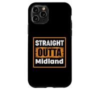 Straight Outta Midland Texas USA Rétro Vieilli Vintage Coque pour iPhone 11 Pro