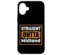 Straight Outta Midland Texas USA Rétro Vieilli Vintage Coque pour iPhone 16 Plus