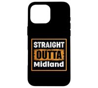 Straight Outta Midland Texas USA Rétro Vieilli Vintage Coque pour iPhone 16 Pro Max