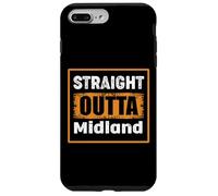 Straight Outta Midland Texas USA Rétro Vieilli Vintage Coque pour iPhone 7 Plus/8 Plus